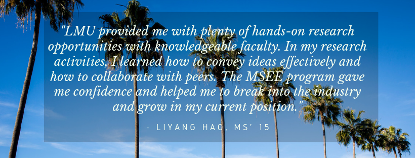 Quote from Liyang Hao, class of 2015 - 